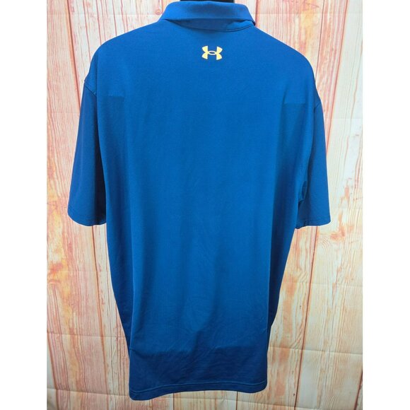 Under Armour Men's Performance Polo XXL Blue Loose Fit - Picture 2 of 9